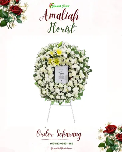 Krans Bunga Duka Cita di Baru Ilir
